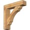 Ekena Millwork Olympic Block Rough Sawn Bracket w/ Offset Brace, Western Red Cedar, 8"W x 36"D x 36"H BKT0806X36X36OLY05RWR - alternate 1